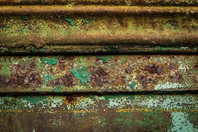 Full frame shot of rusty metal wall