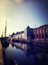 Boats in harbor