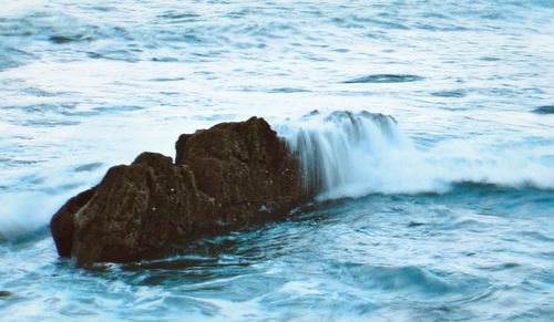 Scenic view of sea waves