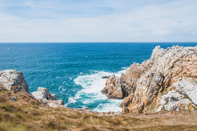 Scenic view of sea against sky