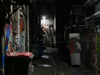 Interior of abandoned building