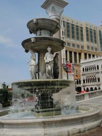 Low angle view of fountain