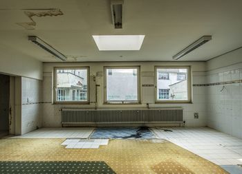 Interior of abandoned building