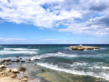 Scenic view of sea against sky