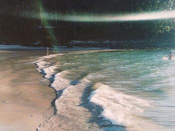 View of waves in sea