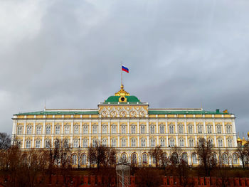 Low angle view of building against sky