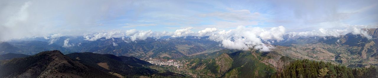 Panoramic view of landscape against sky