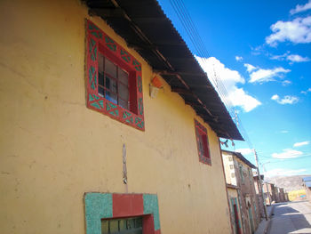 Low angle view of building against sky