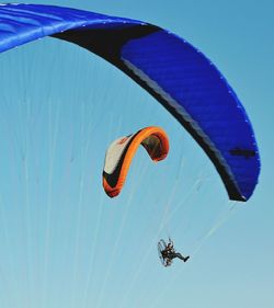 Low angle view of parachute