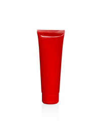 Close-up of red drink against white background