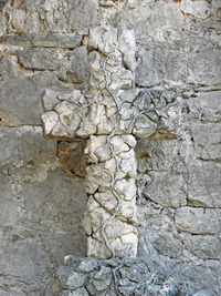 Full frame shot of cracked stone