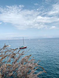 Scenic view of sea against sky