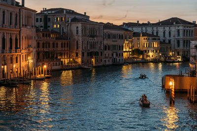 Boats in canal