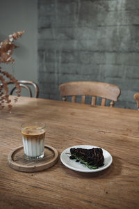 Coffee cup on table