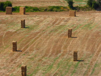 Stone wall in cemetery