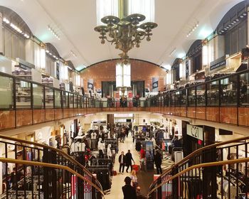 Crowd in shopping mall