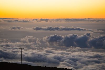 Scenic view of sky during sunset