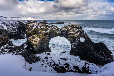 Scenic view of sea against sky