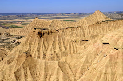 Panoramic view of desert against sky