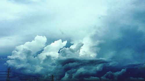 Low angle view of cloudy sky