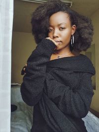 Afro hair self photography 