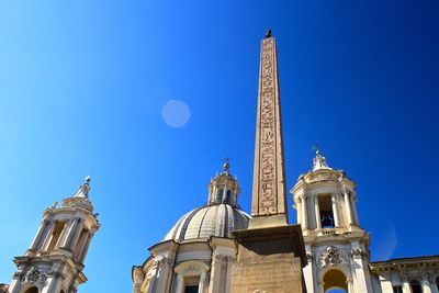 Low angle view of temple building against clear sky