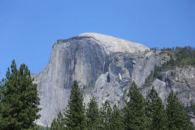 Low angle view of el capitan mountain in yosemite-national park