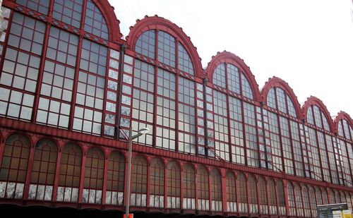 Low angle view of building against clear sky