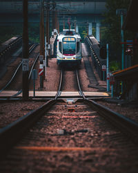 Train on railroad track