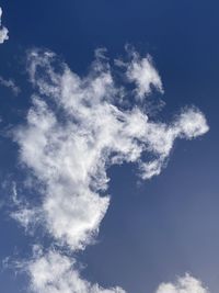 Low angle view of clouds in sky