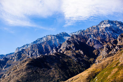 Beautiful multi-coloured mountains - queenstown, new zealand