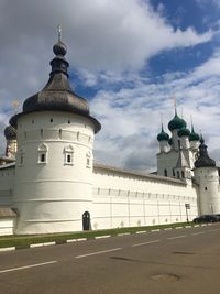 Church against cloudy sky