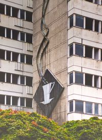 Low angle view of building in city