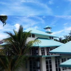 Low angle view of building against sky