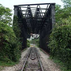 Railroad track on railroad track