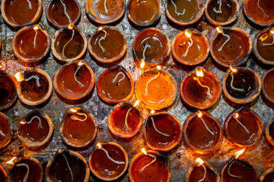 Full frame shot of bottles