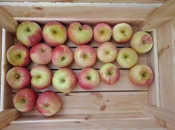 Fruits in basket on table