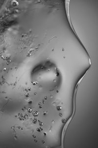 Full frame shot of gray liquid