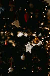 Close-up of christmas decorations