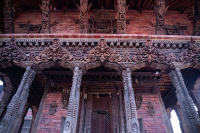 Low angle view of historical building