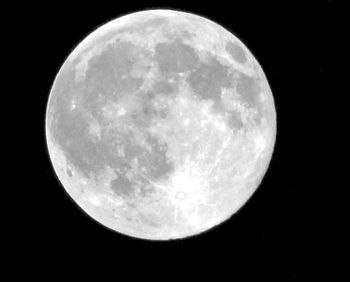 Low angle view of moon in sky
