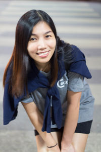 Portrait of smiling young woman