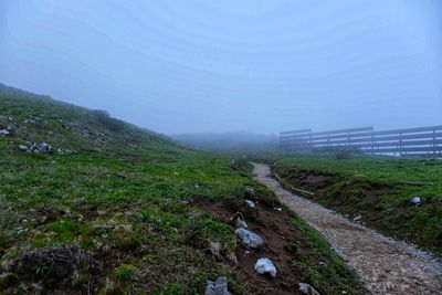 Scenic view of landscape against sky