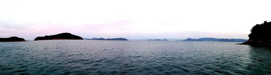 Panoramic view of sea against sky