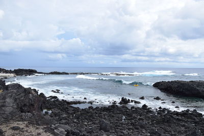 Scenic view of sea against sky