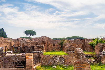 Old ruins against sky