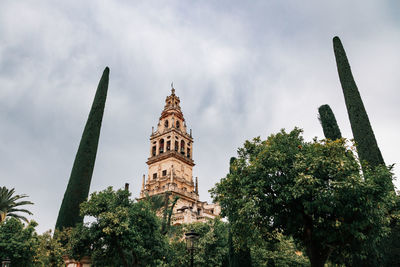 Low angle view of historic building against sky