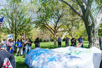 People in park