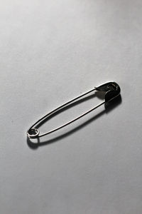 High angle view of metallic structure against white background