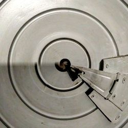 Close up of electric lamp